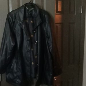 Faux leather jacket
